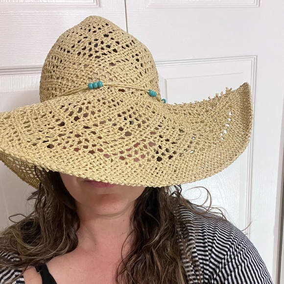 American Eagle - Wide Brim Sun Straw Vacation Hat - Picture 13 of 13
